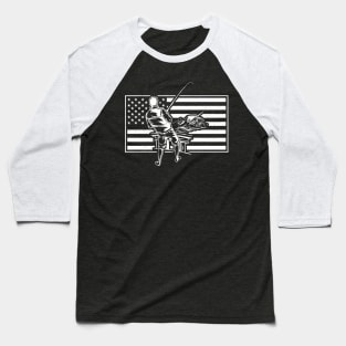 American Marlin Fishing Baseball T-Shirt